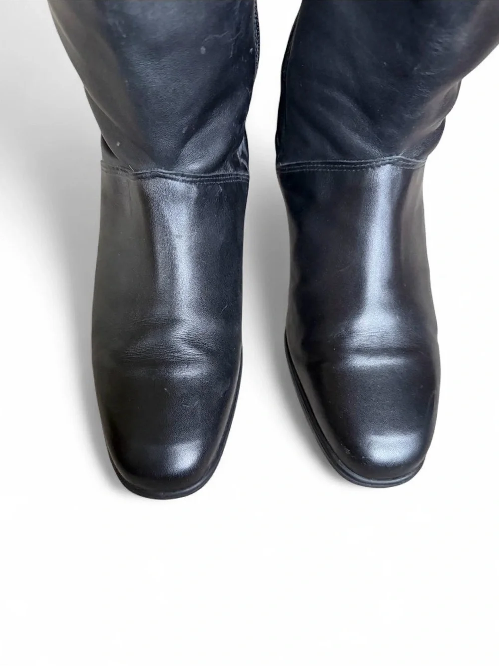 Vintage Regence Black Leather Knee High Boots Women’s Size 9 Made in Canada